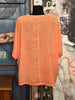 Blouse + size lin & coton abricot