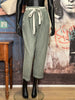 Pantalon 50% lin & 50% coton kaki