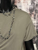 T-Shirt zum Binden khaki