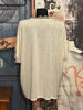 T-Shirt + Size V-Ausschnitt Spitze ecru meliert