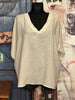 Blouse + size lin & coton sable
