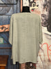Blouse + size lin & coton vert amande