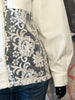 Veste/chemise brodée écru