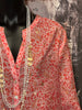 Tunique colorée corail, rose & or
