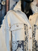 Veste/chemise brodée beige