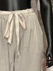 Pantalon 50% lin & 50% coton sable