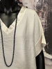 Einfarbige Bluse mit V-Ausschnitt ecru