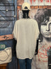 T-Shirt + Size V-Ausschnitt Spitze ecru meliert