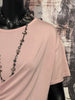 T-Shirt zum Binden in Puderrosa