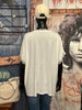 T-Shirt + size V-Ausschnitt Spitze offwhite meliert