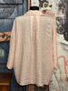 Chemisier uni 100% lin oversize rose pastel