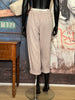 Pantalon 50% lin & 50% coton parme