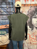 Einfarbiges T-Shirt mit Rundhalsausschnitt in dunklem Khaki