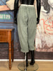 Pantalon 50% lin & 50% coton kaki