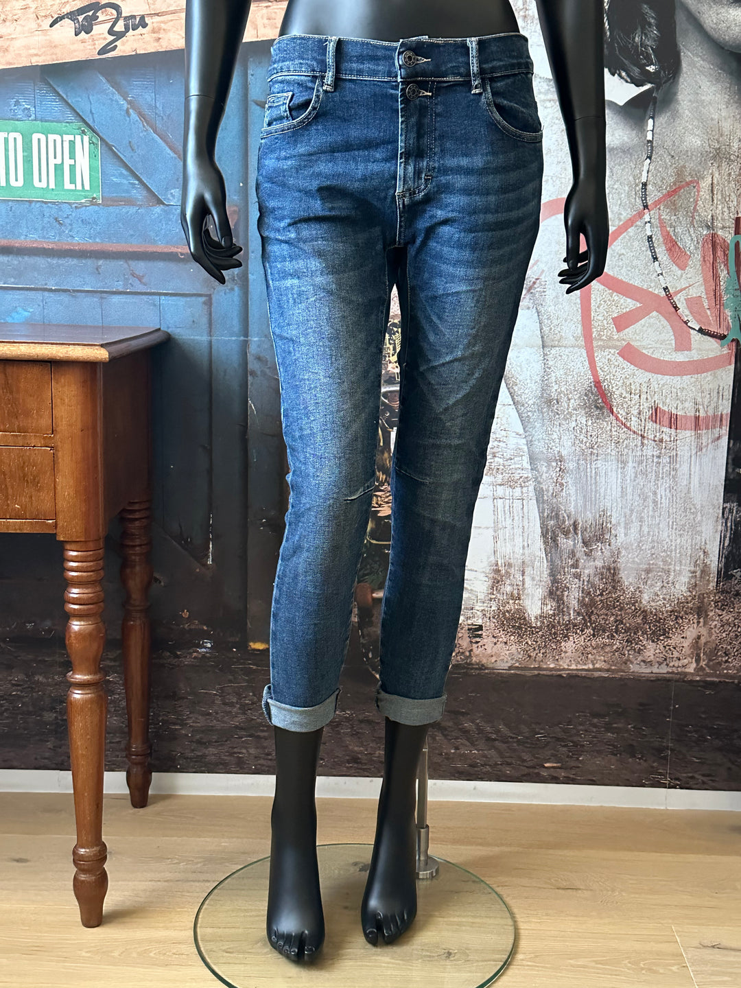 Jean stretch taille élastique blue stone used