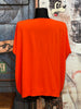 T-shirt ultra fluide col V orange