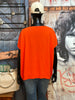 T-shirt ultra fluide col V orange