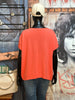 T-shirt ultra fluide col V corail