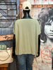 T-shirt ultra fluide col V vert amande