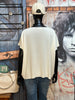 T-shirt ultra fluide col V écru