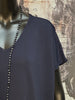 T-shirt ultra fluide col V bleu marine