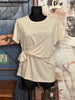 T-Shirt zum Binden beige