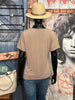 T-shirt à nouer taupe