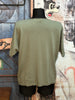 T-shirt en mailles fines "étoile" vert amande