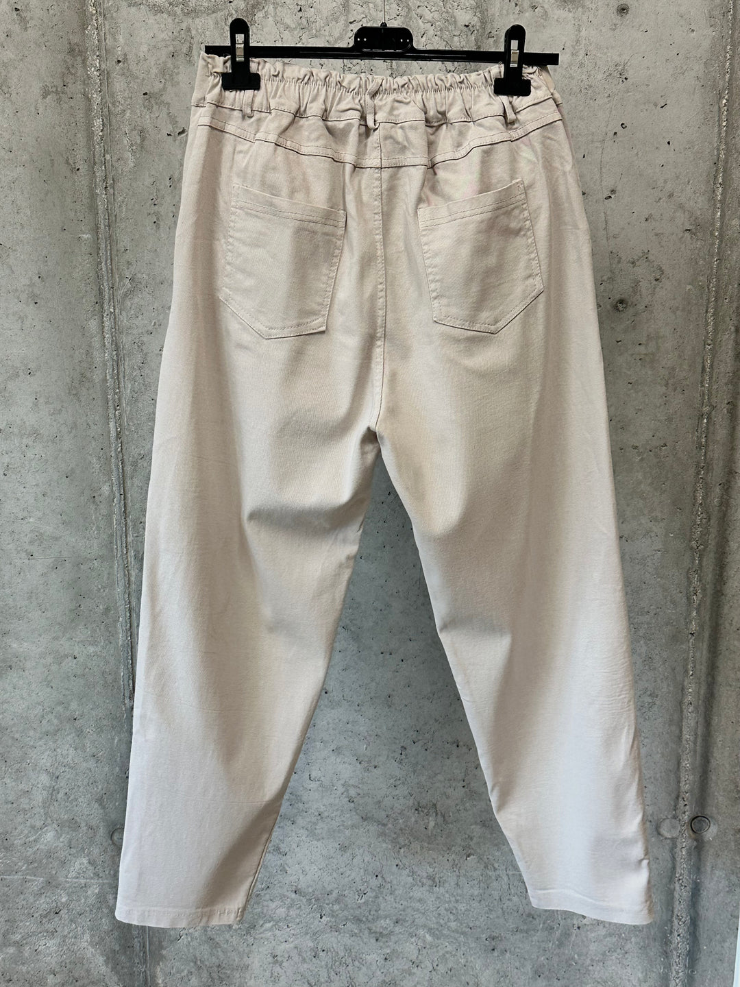 Pantalon Mom fit beige (40/44) MADE IN ITALY