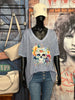 T-shirt long + size  col V 