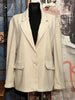 Blazer + SIZE en velours côtelé beige clair