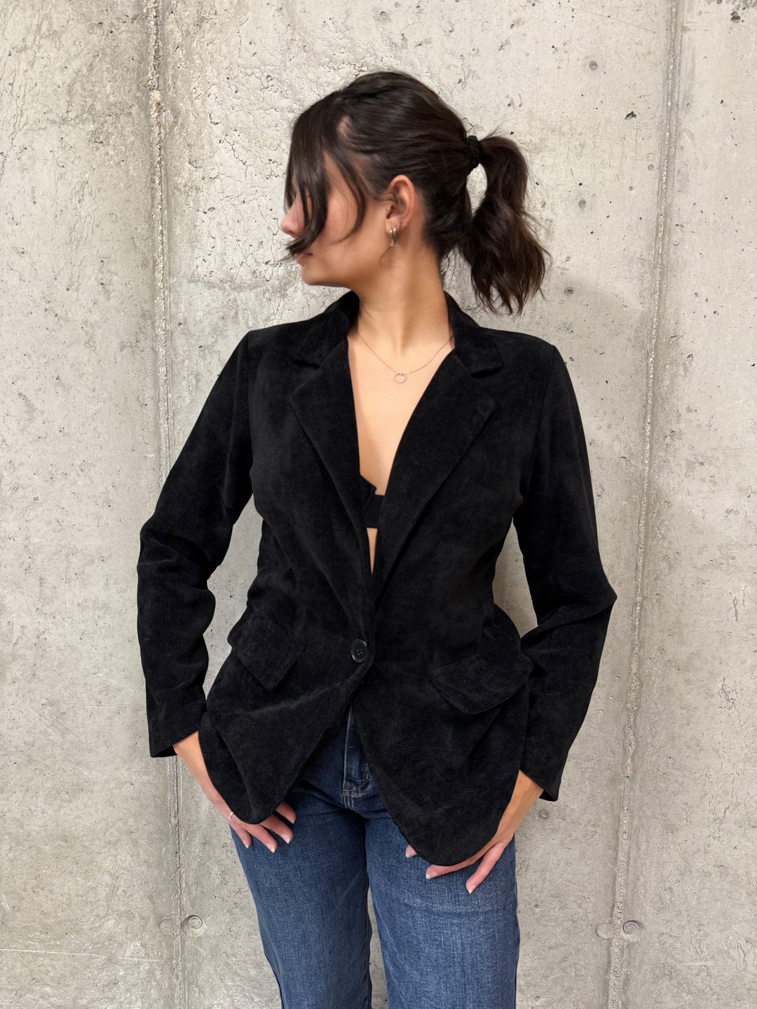 Blazer en velours côtelé fin & léger (34/36 et 38/40) MADE IN 🇮🇹