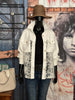Veste/chemise brodée écru