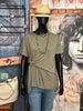 T-shirt à nouer kaki