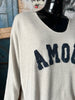 Pull "Amour" beige 38/46