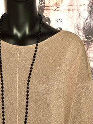 Pull lurex beige & argent