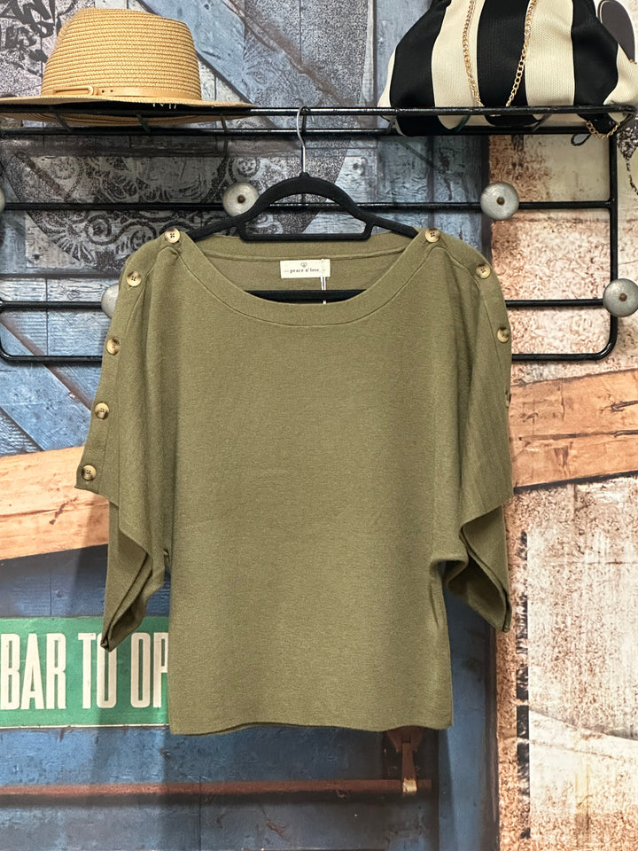 Pull "Cléa" col bateau &amp; bouton (38/42)