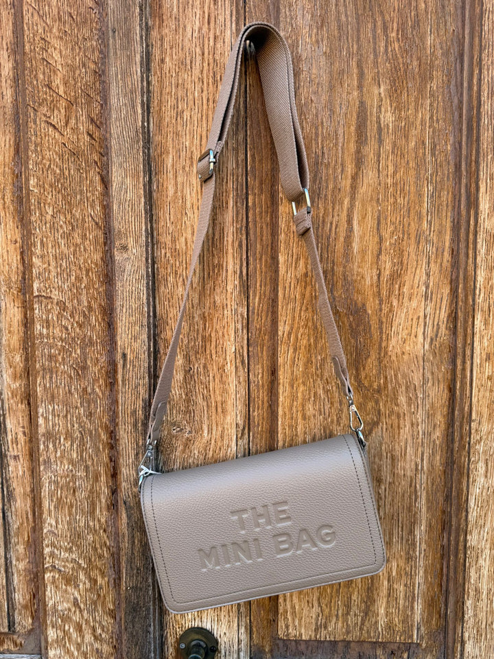 Sac bandoulière "THE MINI BAG" taupe