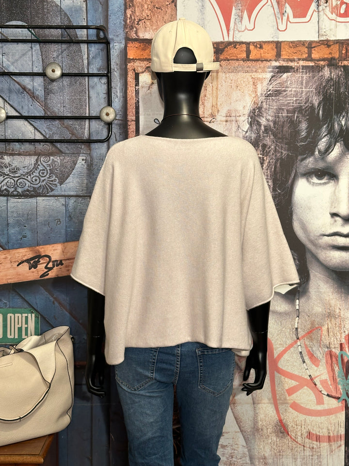 Pullover + Size Kurzarm beige