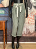 Pantalon 50% lin & 50% coton kaki