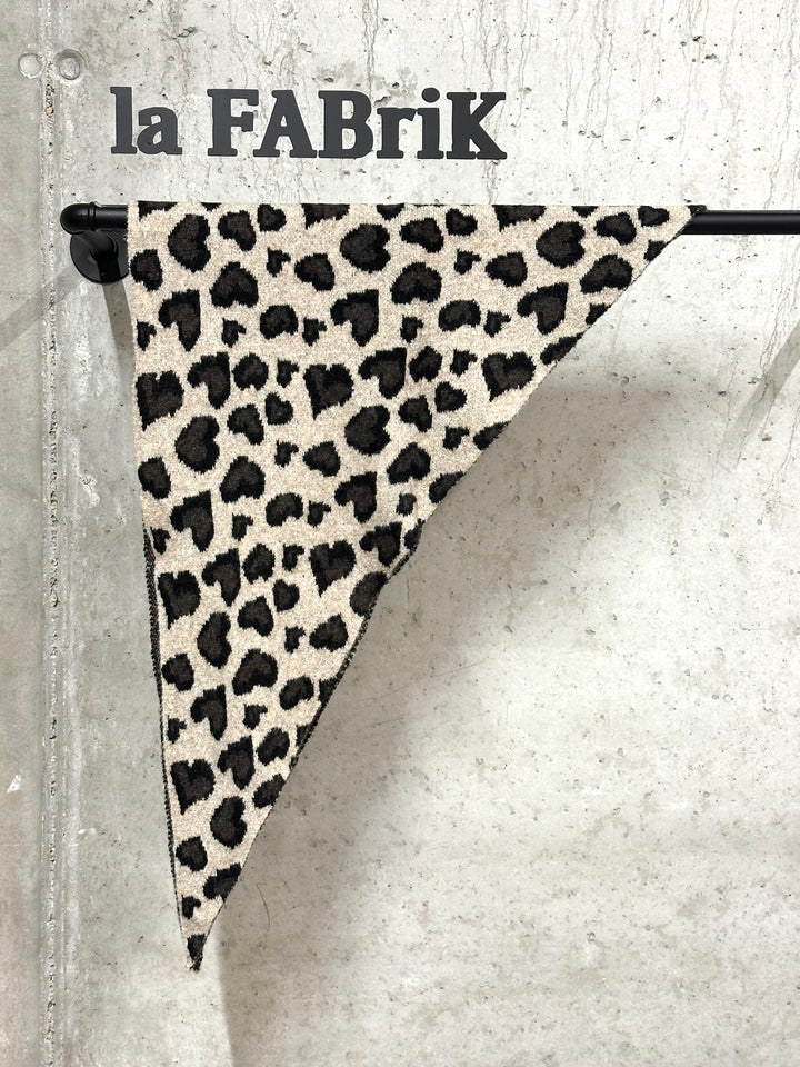Écharpe triangle léopard « Léona »