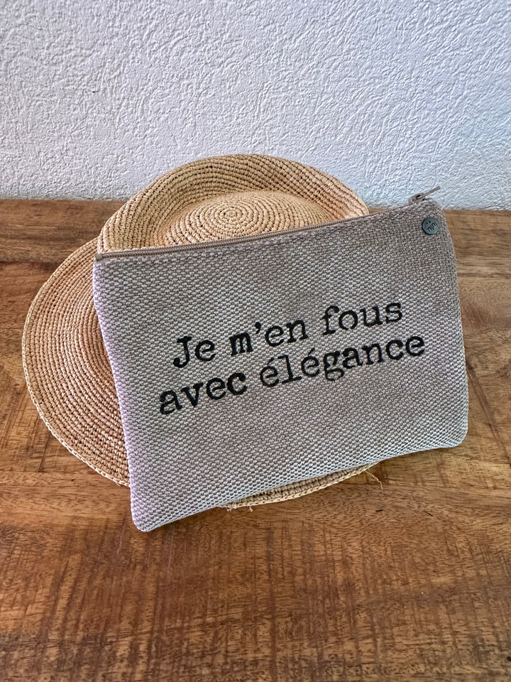 Trousse Lulu "Je m'en fous avec élégance" 100% 🇫🇷