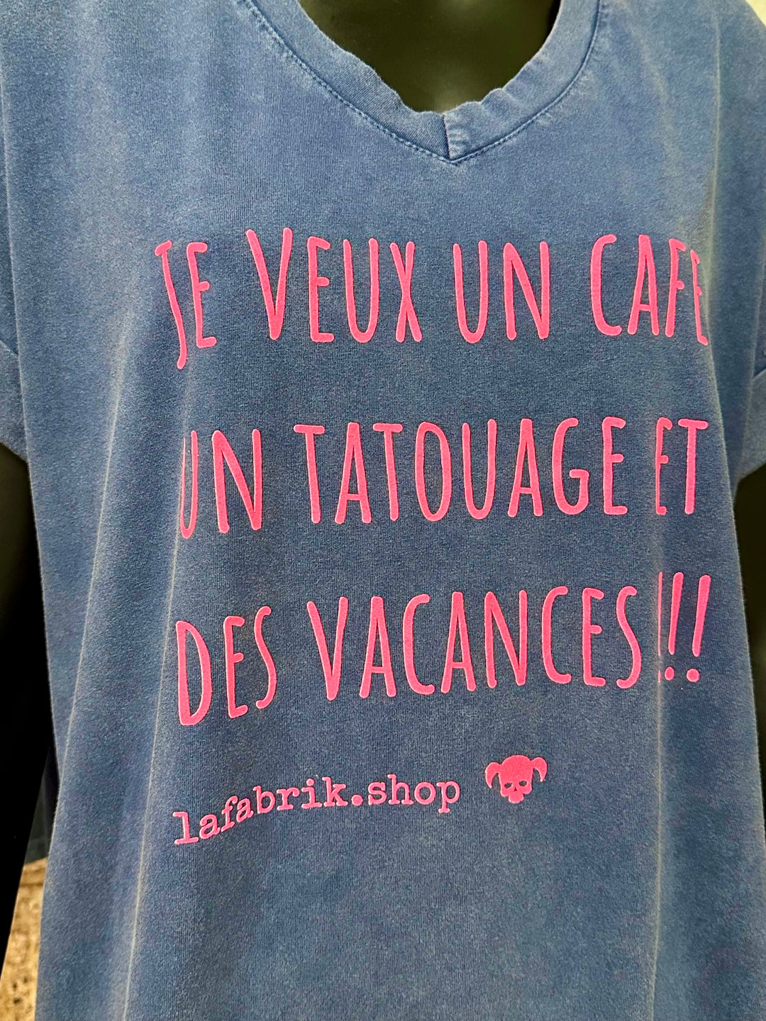 T-shirt "Charlie" oversize "je veux...." (42/46) MADE IN ITALY
