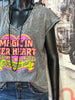 T-Shirt aus 100% Baumwolle "Magic in her heart" anthrazit Vintage