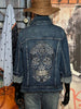 Veste en jean + size "Skull"