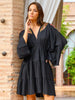Robe "Sibella" noire 100% coton