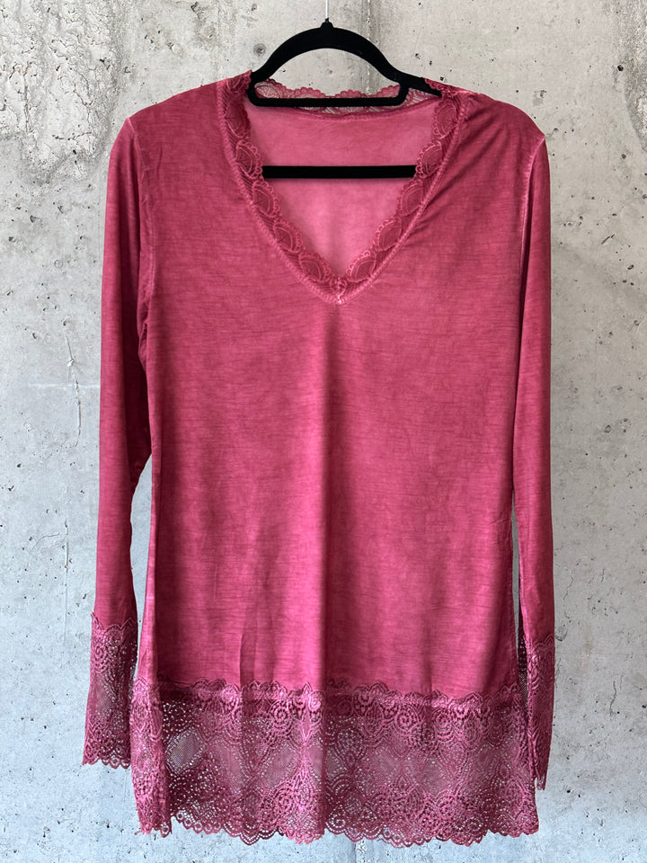 Sous-pull manches longues dentelle 36/42 MADE IN 🇮🇹