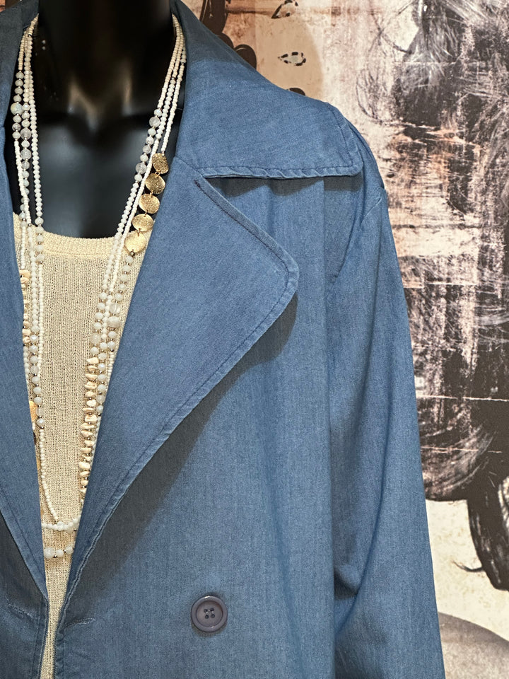 Trenchcoat light blue