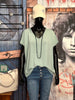T-shirt ultra fluide col V menthe