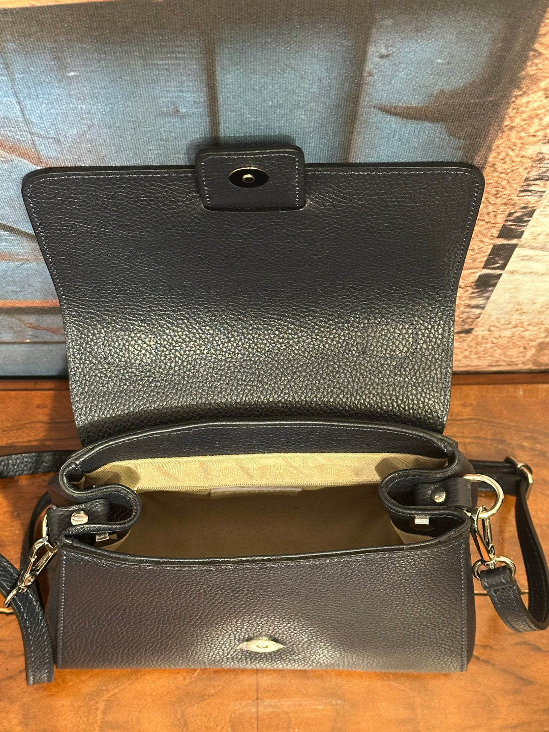 Sac à main en cuir grainé MADE IN 🇮🇹